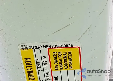 2018 Chevrolet Equinox Ls from USA, damaged, VIN 3GNAXHEV7JS583025